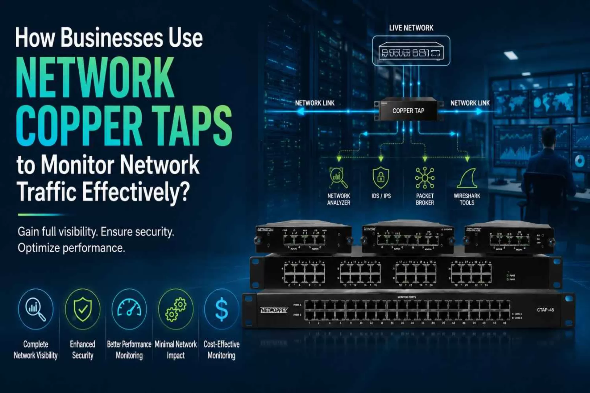 How Businesses Use Network Copper Taps to Monitor Network Traffic Effectively?